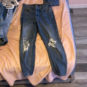 hollister mom jeans blue $10